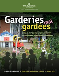 Couverture du rapport Garderies mal gardées