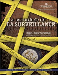 Couverture du rapport d'enquête Le sabordage de la surveillance