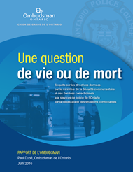 Couverture du rapport Une question de vie ou de mort