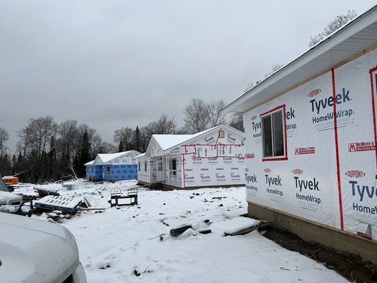 November 6-8, 2023: Images from Ombudsman Paul Dubé’s visit with staff to Asubpeeschoseewagong Netum Anishinabek (Grassy Narrows First Nation). Hydro connection to these new homes was established shortly after the visit.