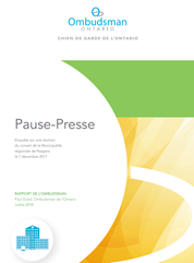 Couverture du rapport Pause-presse