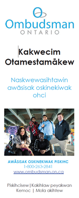 Link to Moose-Cree Brochure for children and youth in care and service providers