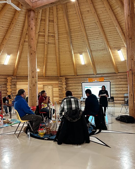 November 6-8, 2023: Images from Ombudsman Paul Dubé’s visit with staff to Asubpeeschoseewagong Netum Anishinabek (Grassy Narrows First Nation). Hydro connection to these new homes was established shortly after the visit.