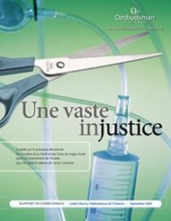 Image de la couverture du rapport Une vaste injustice