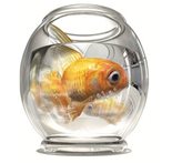 Lien vers le PDF de l'affiche intitulée "Vous tournez en rond? Nous pouvons vous aider." accompagné de l'image d'un poisson rouge nageant en cercles dans un aquarium