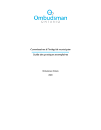 Lien vers Commissaires à l’intégrité municipale : Guide des pratiques exemplaires