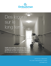 Couverture du rapport « Des leçons sur le long terme »