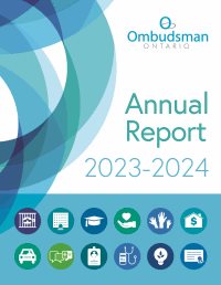 Cover of the Ombudsman Ontario's 2023-2024 Annual report