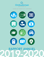 couverture du rapport annuel 2019-2020 d'Ombudsman Ontario